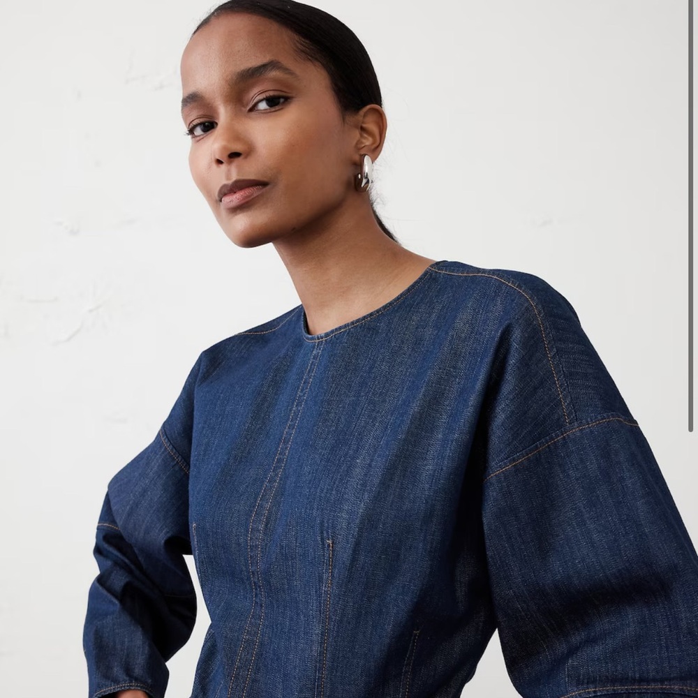 Women's Blue Denim Top